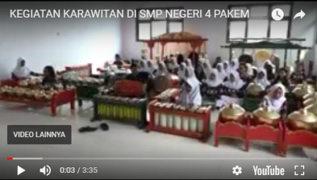EKSTRAKURIKULER KARAWITAN SMP N 4 PAKEM EKSTRAKURIKULER KARAWITAN SMP N 4 PAKEM