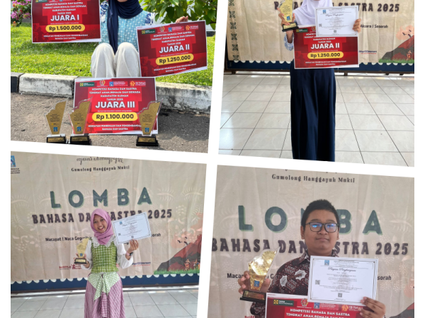 Tradisi Emas SMPN 4 Pakem Berlanjut! Borong Juara di Lomba Bahasa dan Sastra Sleman 2025