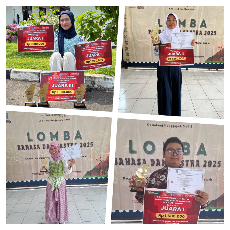 Tradisi Emas SMPN 4 Pakem Berlanjut! Borong Juara di Lomba Bahasa dan Sastra Sleman 2025