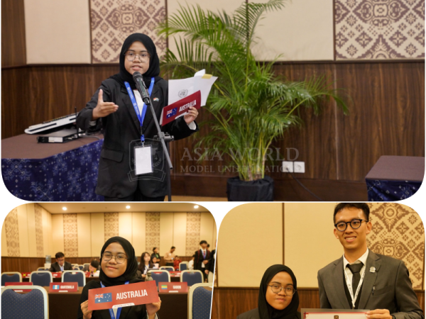 Siswi SMPN 4 Pakem Menyuarakan Perubahan di Ajang Asia World Model United Nations (AWMUN) 2025 Siswi SMPN 4 Pakem Menyuarakan Perubahan di Ajang Asia World Model United Nations (AWMUN) 2025