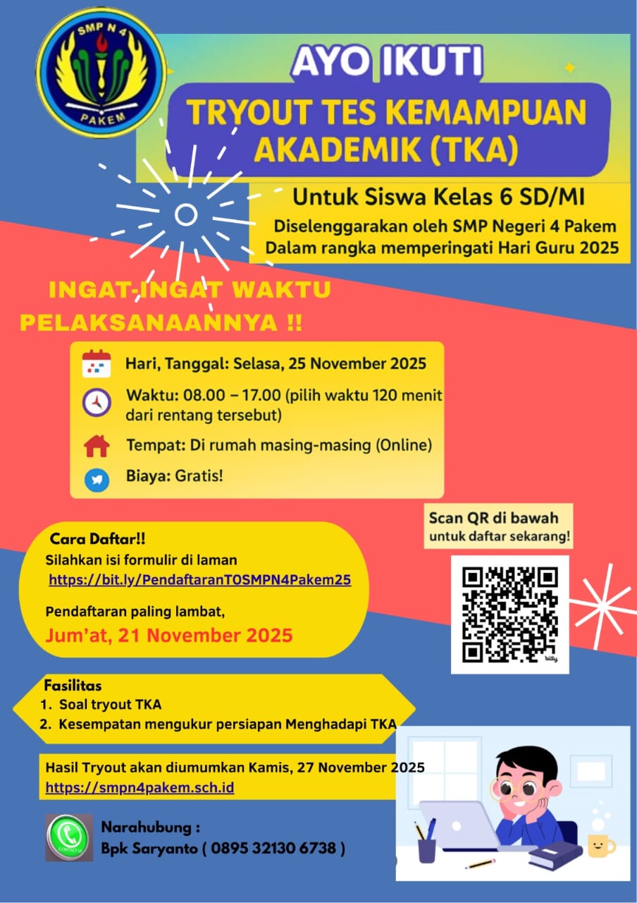 TRYOUT TES KEMAMPUAN AKADEMIK (TKA) KELAS 6 SD/MI TRYOUT TES KEMAMPUAN AKADEMIK (TKA) KELAS 6 SD/MI
