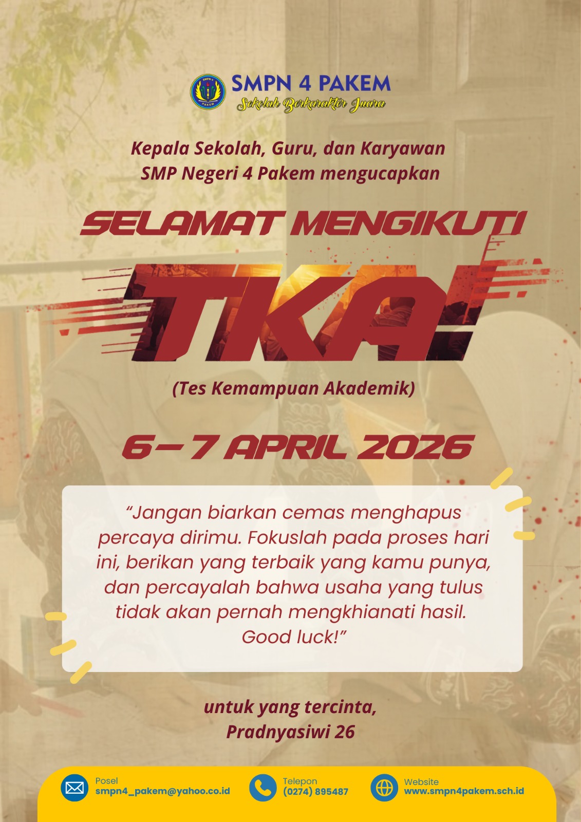 TES KOMPETENSI AKADEMIK (TKA) TAHUN 2026